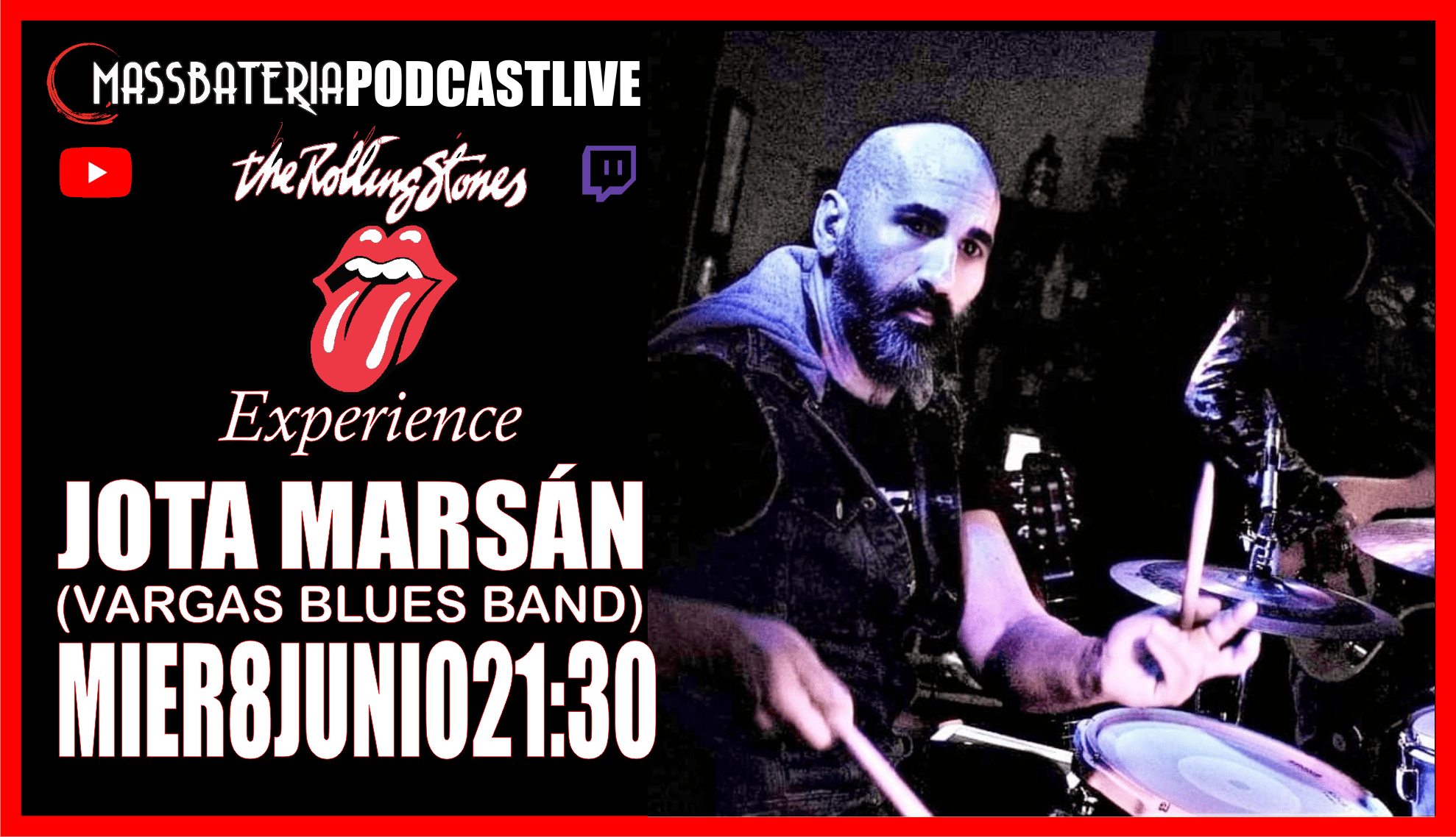 #70 MASSBATERIA PODCAST LIVE-ROLLING STONES XPERIENCE