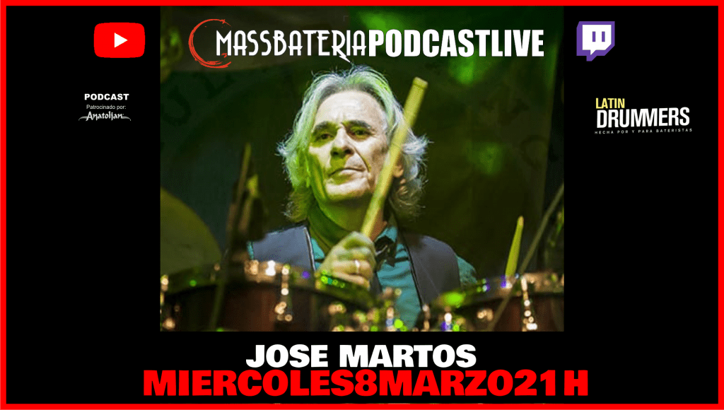 #106 MASSBATERIA PODCAST LIVE-JOSE MARTOS LEYENDA DEL ROCK