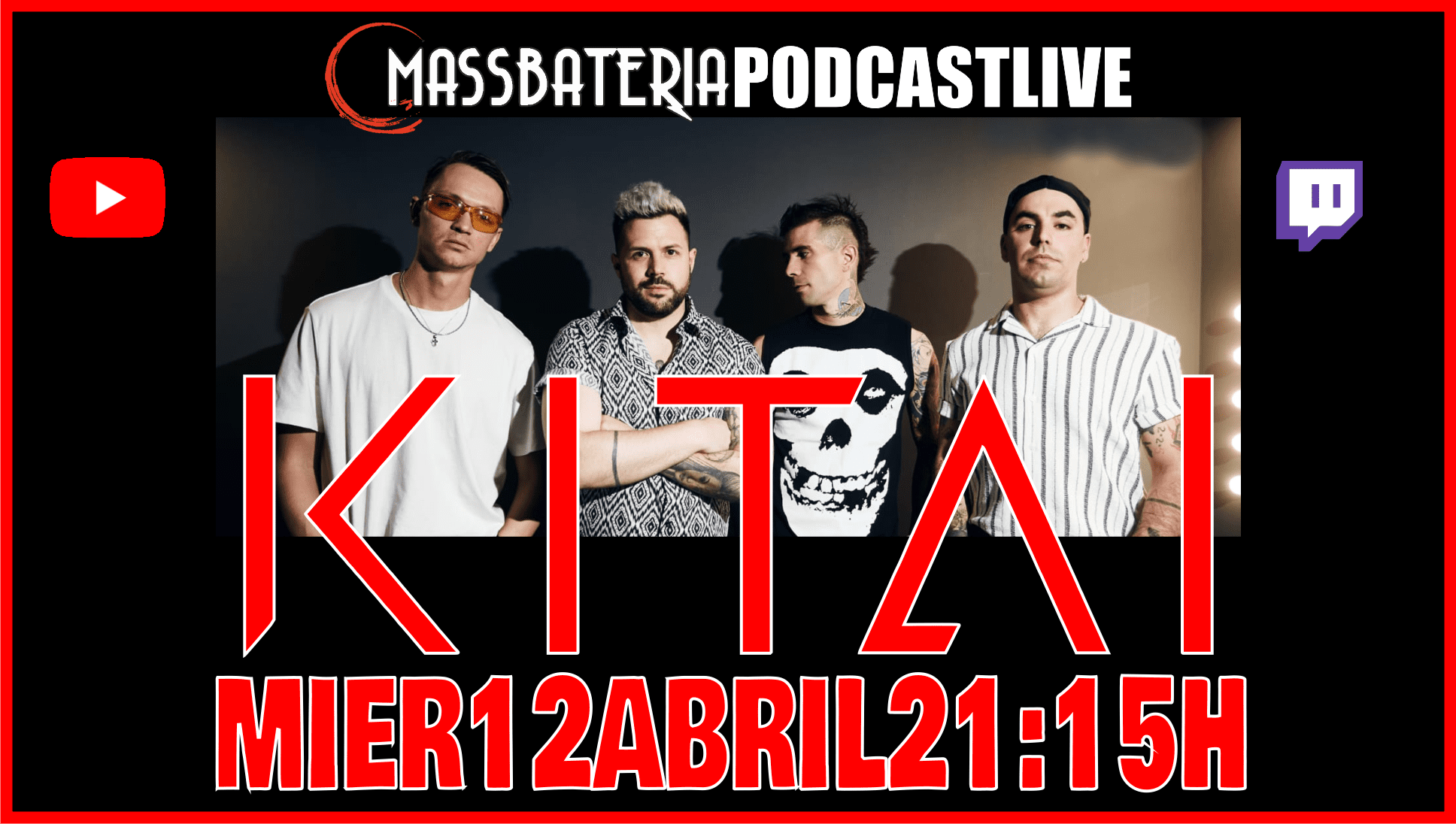 La banda Kitai visita MassBateria tras su fabulosa gira por México