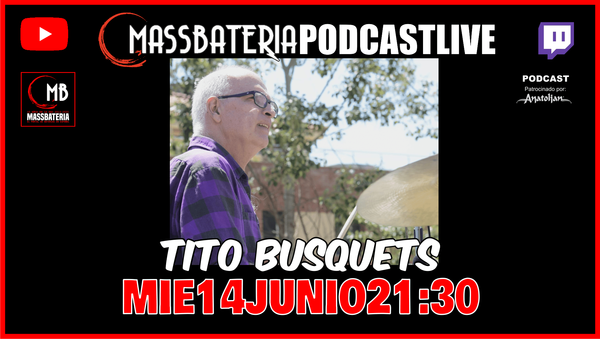 #122 Tito Busquets en MassBateria