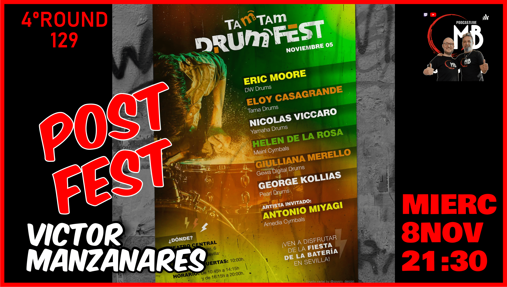 129 El día después del tam tam Drumfest 2023 y todo lo que allí sucedió